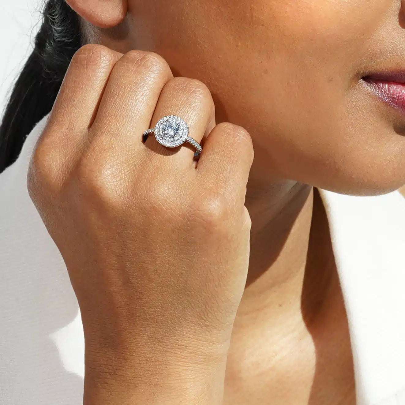 Oxford dobbelt rund guld ring