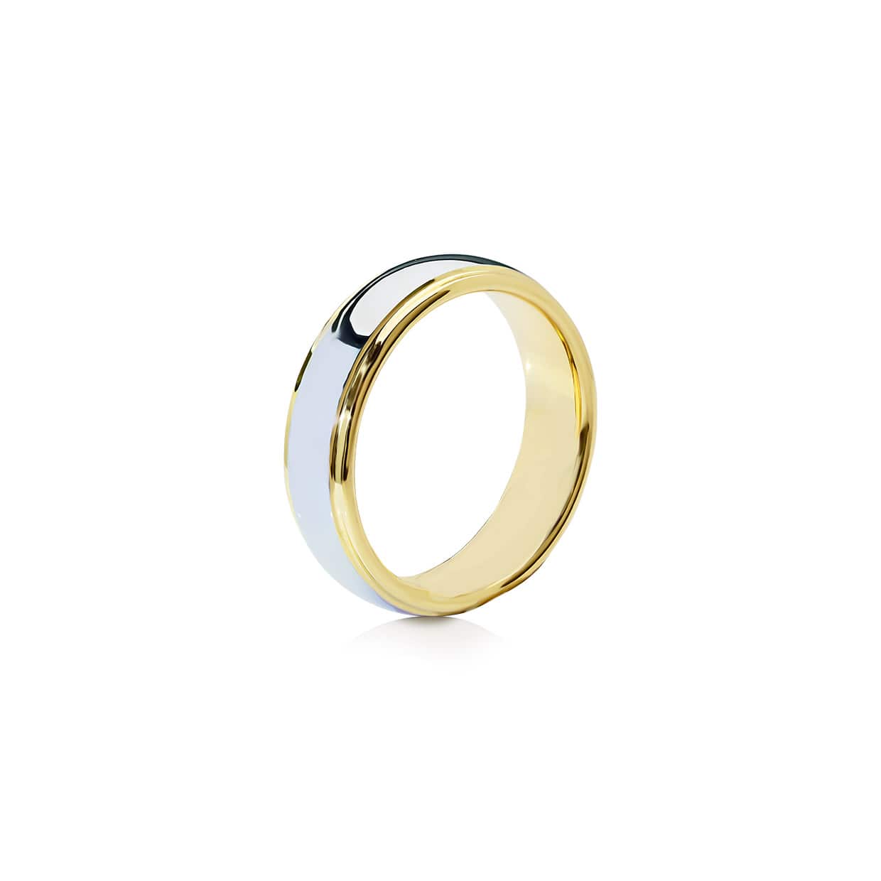 Tungsten ring guld & grå