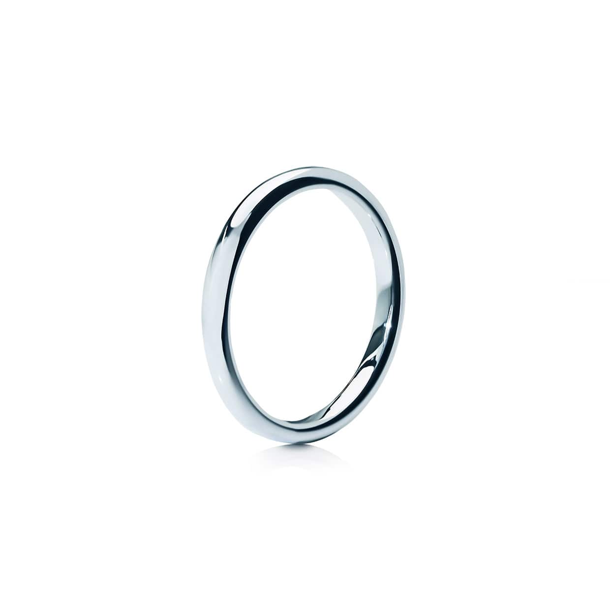 Tungsten ring grå smal