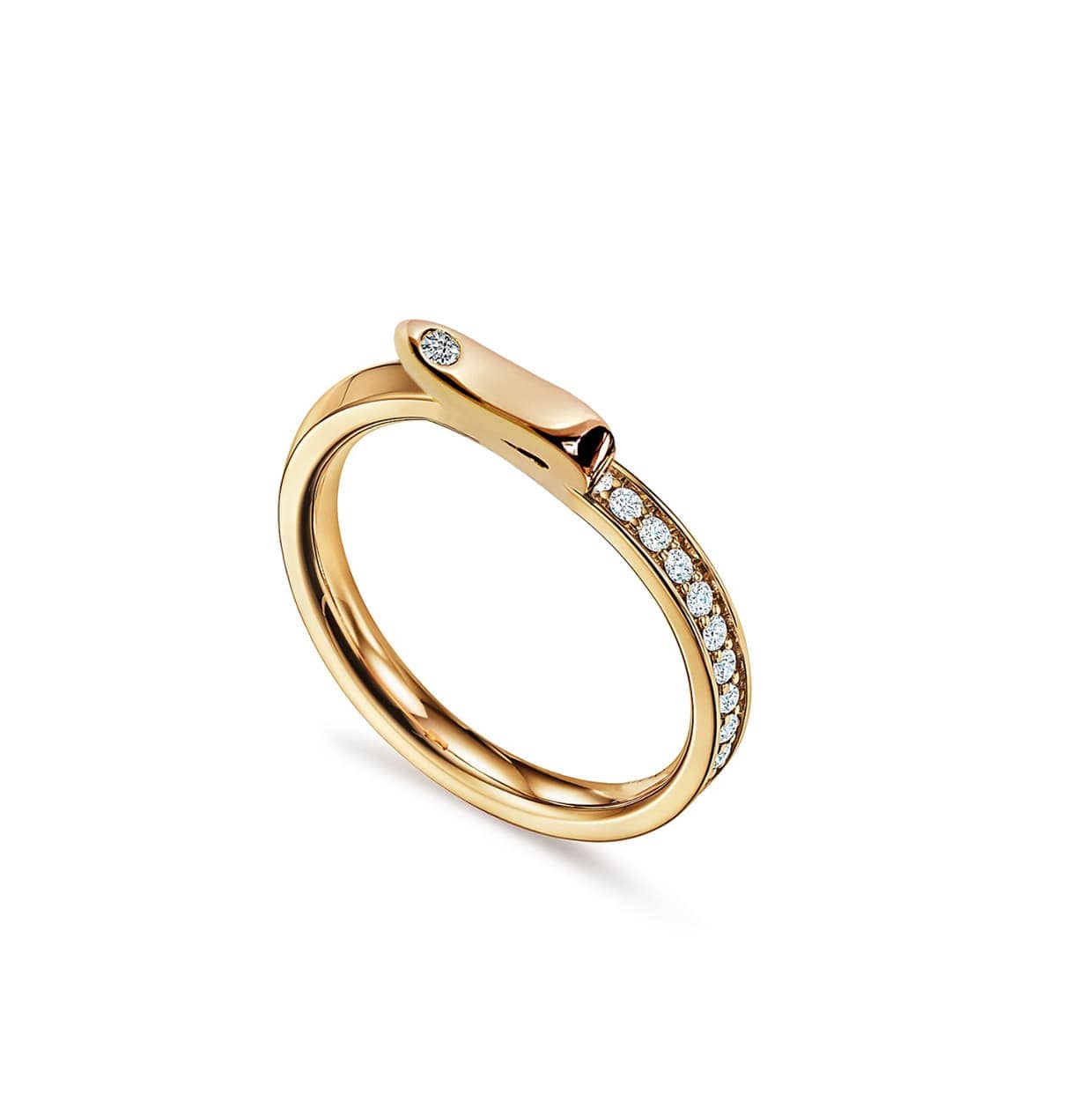 Equestrian ring med sten forgyldt