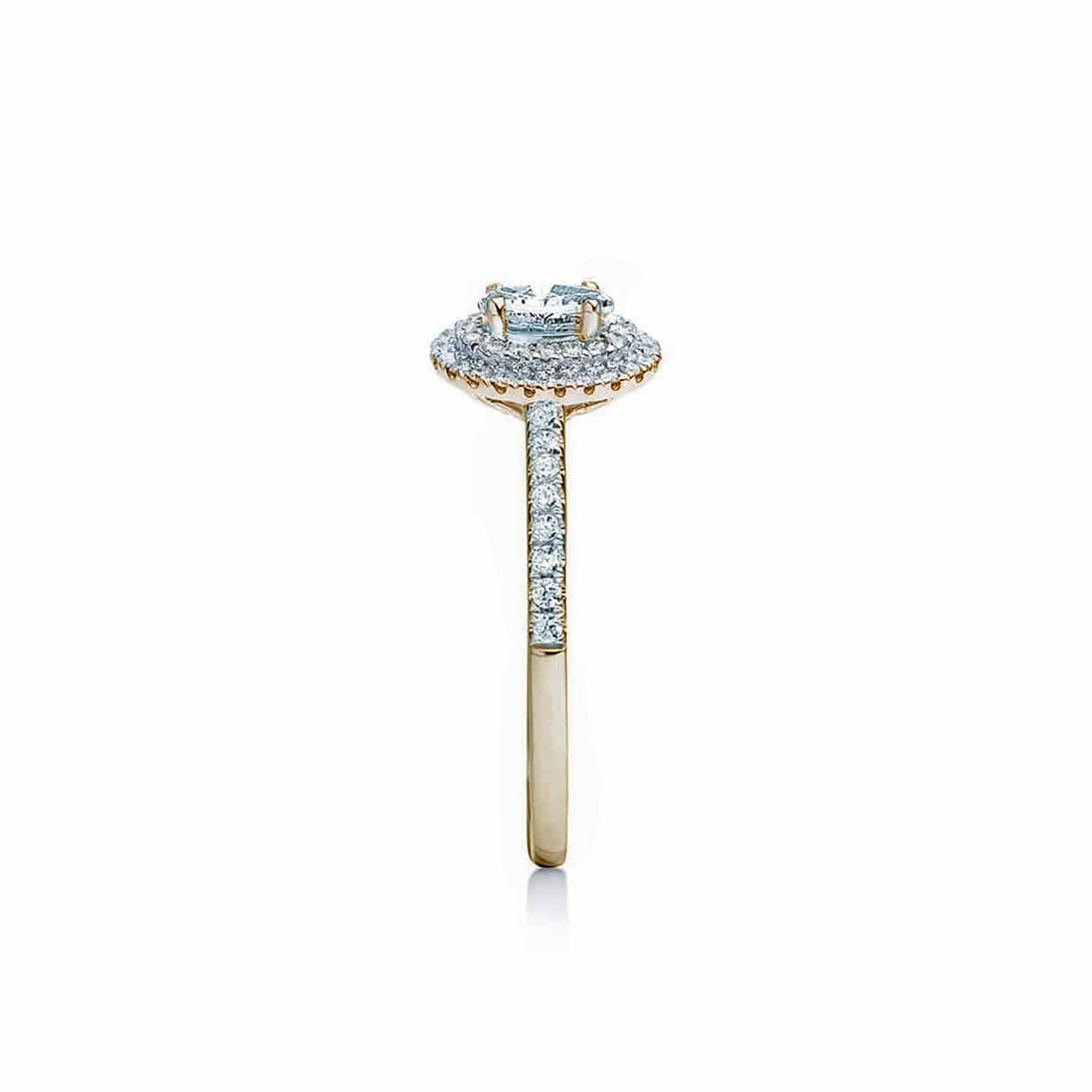 Oxford dobbelt oval guld ring