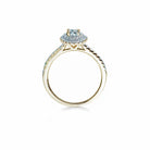 Oxford dobbelt oval guld ring
