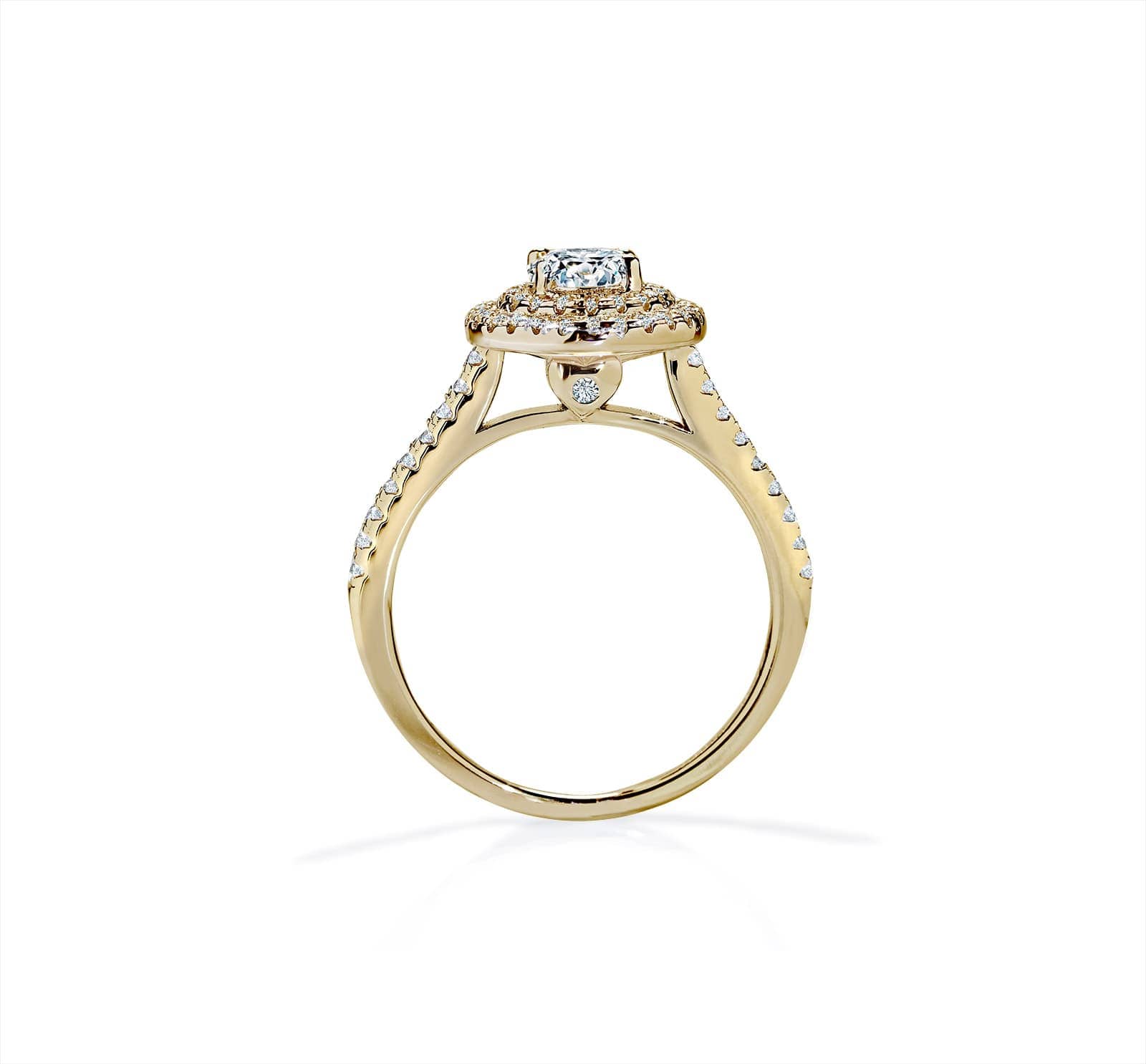 Oxford dobbelt rund guld ring