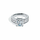 Oxford prinsesse &amp; radiant formet ring i sølv