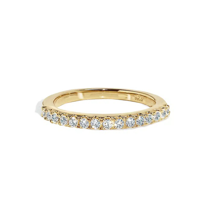 Oxford Thin Alliansring i Förgyllt Sterling Silver