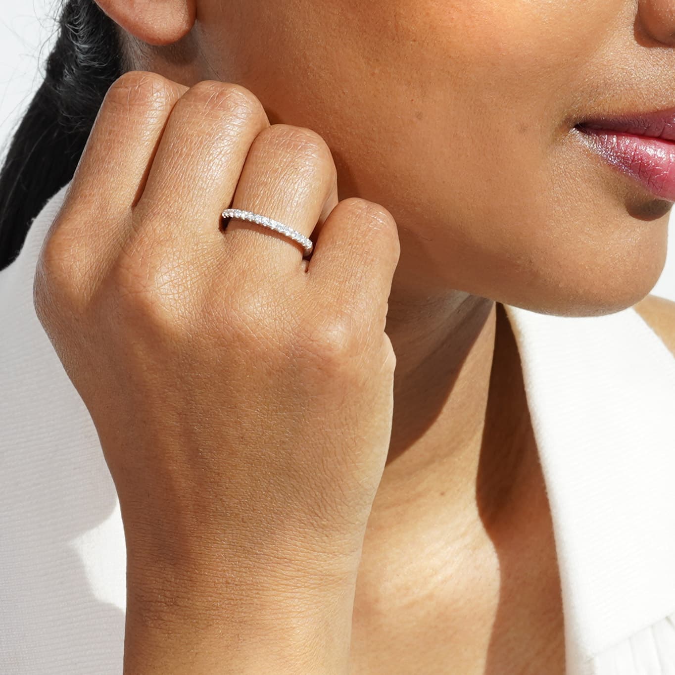 Alliancering med diamanter i guld