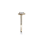 Firenze forlovelsesring med hvid pære cut diamant