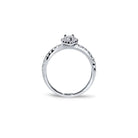 Venedig pæreformet halo diamant forlovelsesring