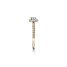 Palermo forlovelsesring i guld med diamant halo