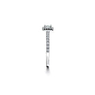 Oxford halo square solitaire ring