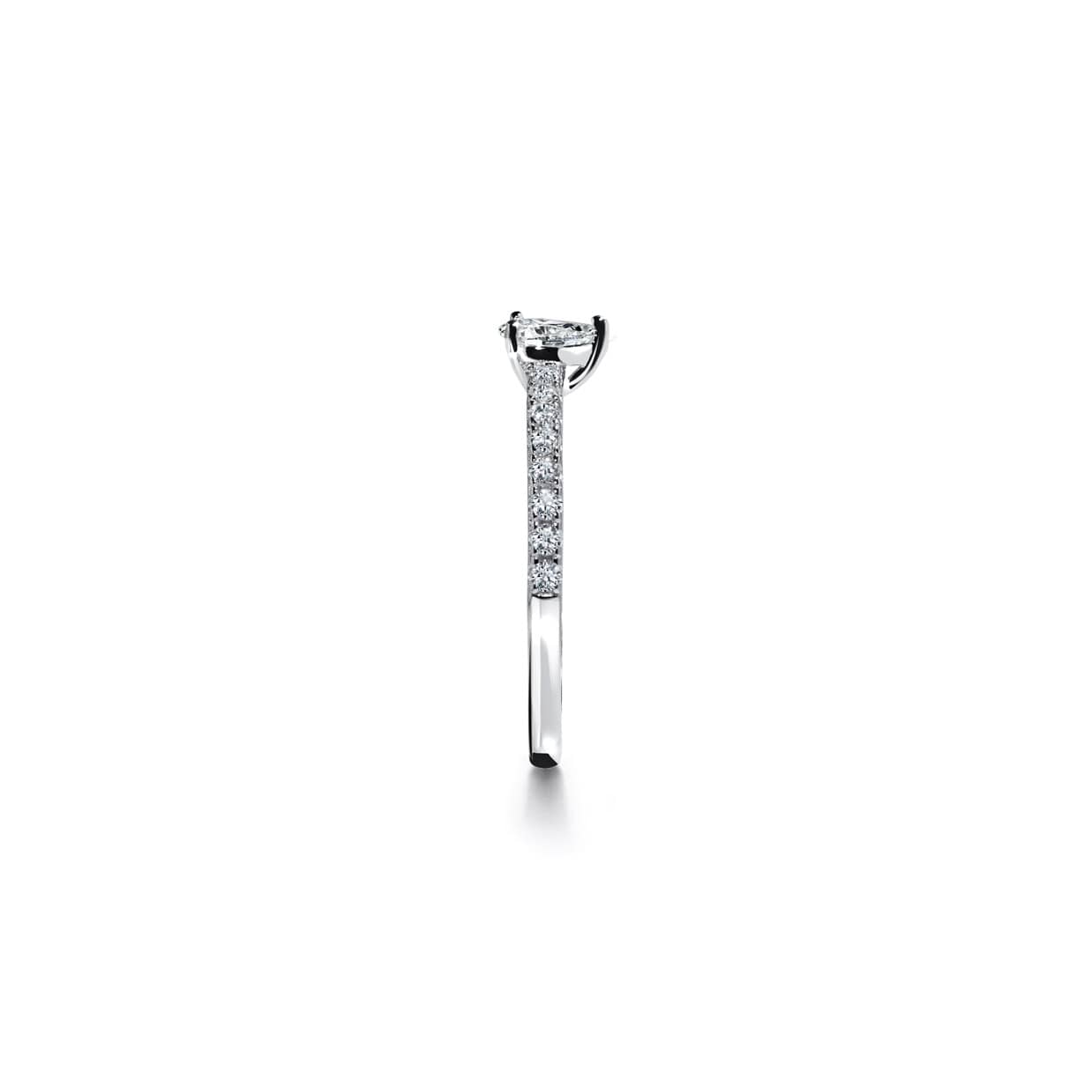 Verona solitaire pæreformet diamant forlovelsesring