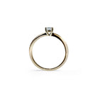 Positano rund diamant solitaire forlovelsesring i guld