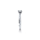 Paris rund diamant solitaire forlovelsesring i hvidguld