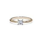Oxford square cut solitaire ring