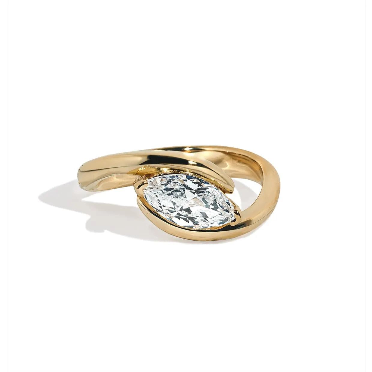 Oxford Gold Small Scandi Ring