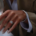 Oxford hvid radiant solitaire ring