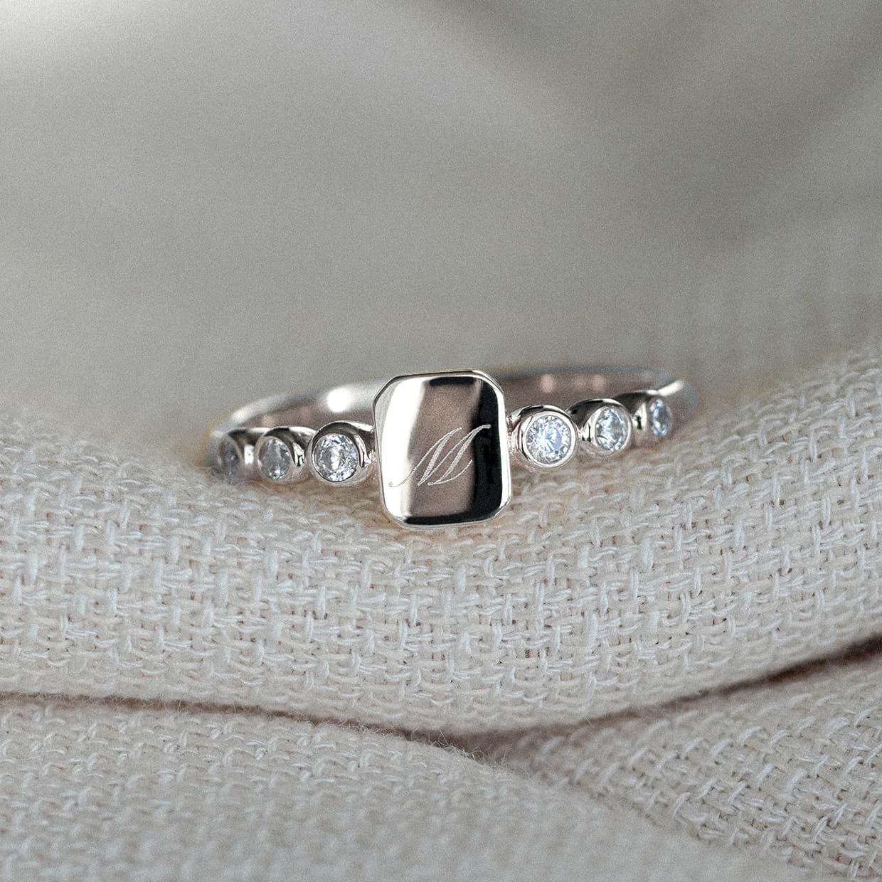 Oxford signet sølvring