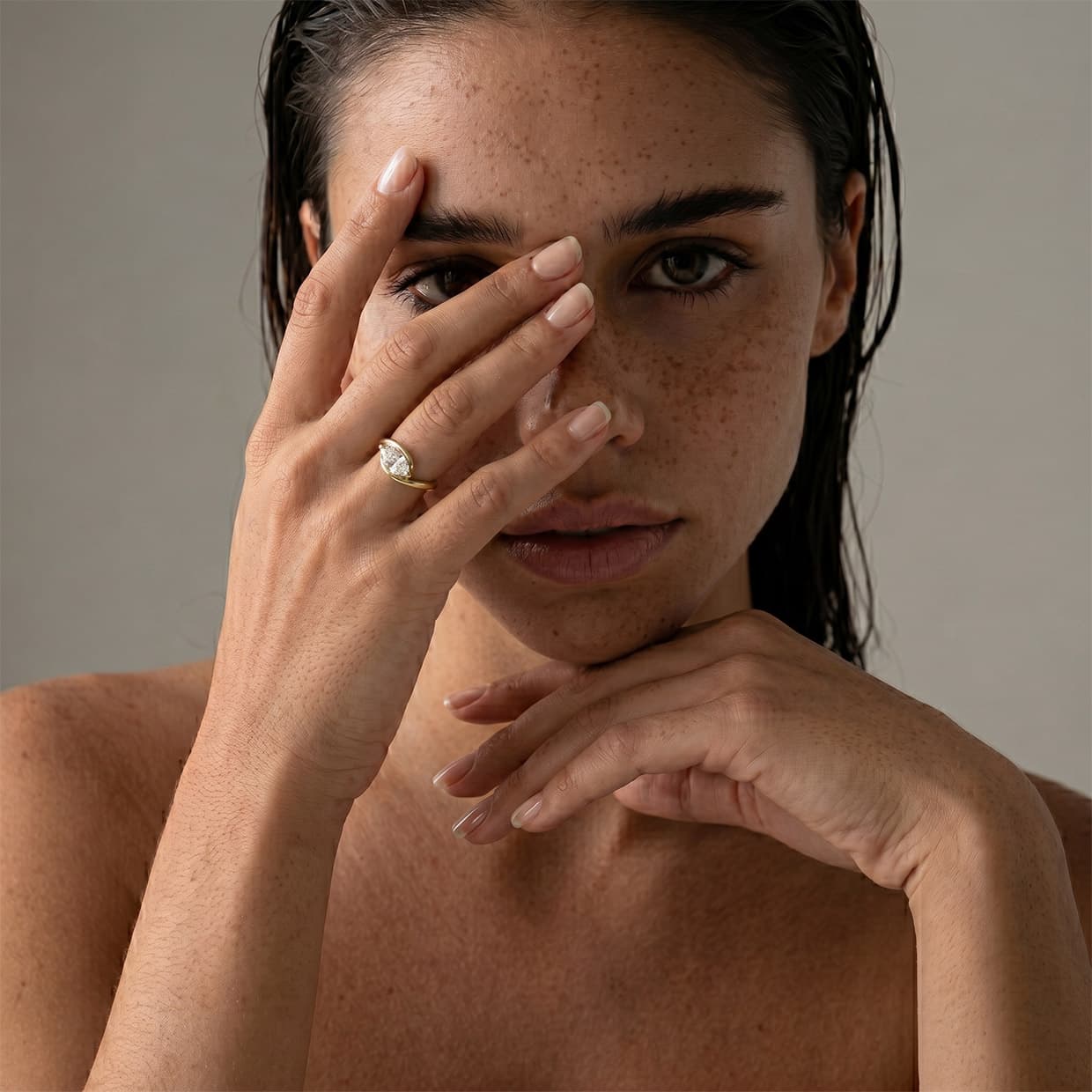 Oxford Gold Small Scandi Ring