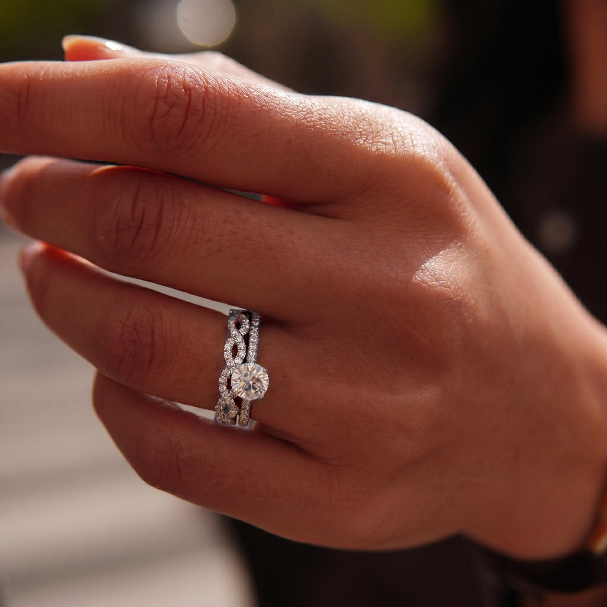 Oxford solitaire ring med sten