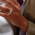 Flora tulipan ring med sten